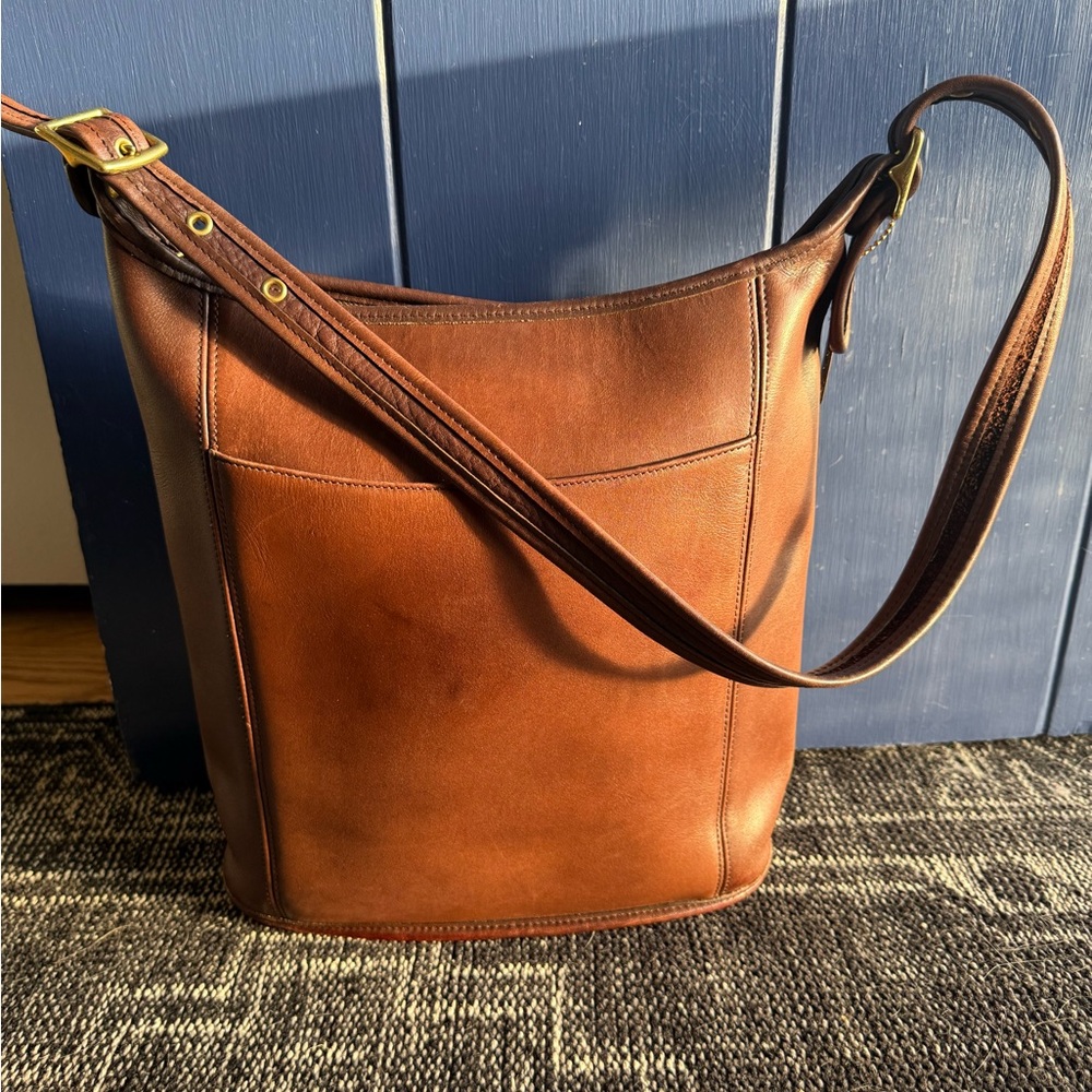 Vintage Coach Slim Duffle Shoulder Bag – Made in USA - Picture 12 of 12